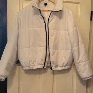 Wild Fable White Puffer Jacket